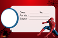 Spiderman Theme Personalized Name Slips - Sheet with 36 Labels-Copy-Copy